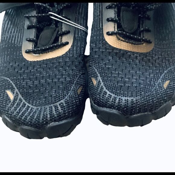 Ning Sports Black & Gold Bungee Lace Water Shoes Size 39 - Picture 2 of 10